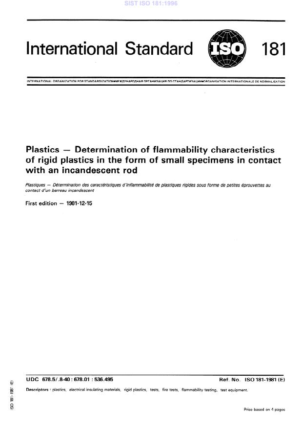 ISO 181:1996