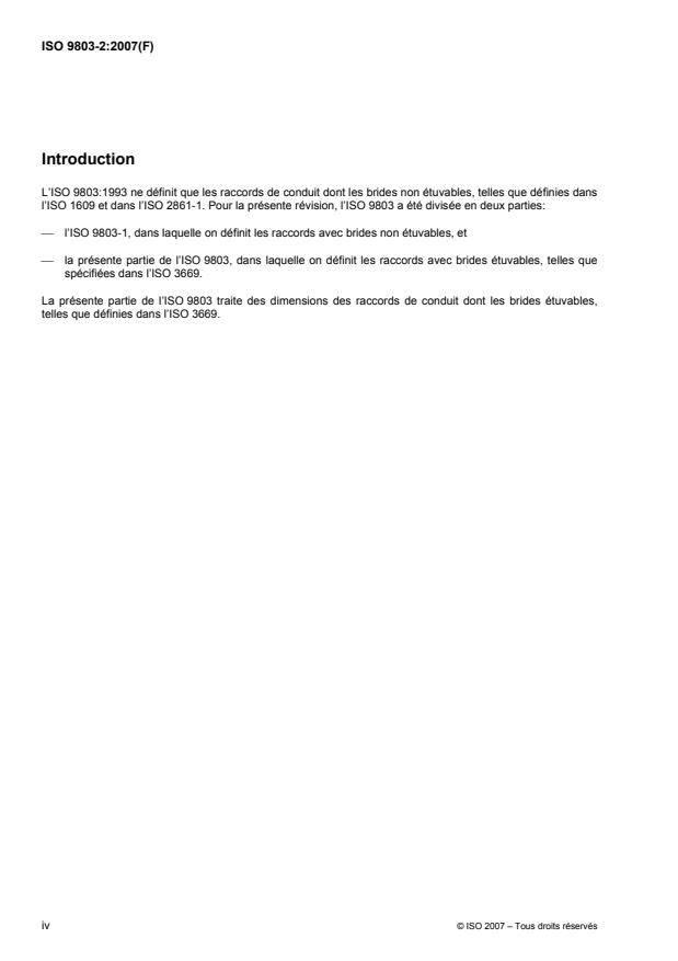 ISO 9803-2:2007 ISO 9803-2:2007 - Technique du vide -- Dimensions de montage des raccords de conduit - Page 4 preview