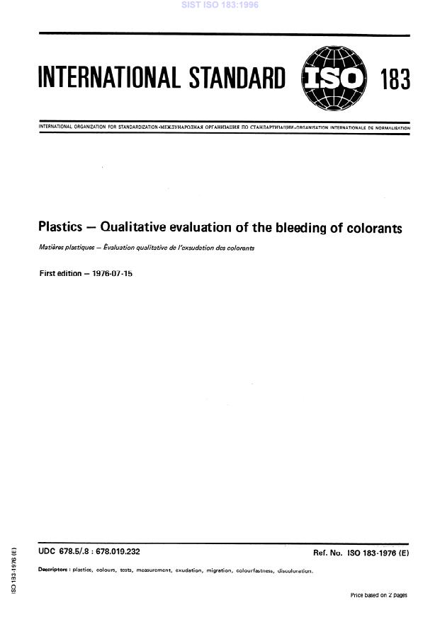 ISO 183:1996