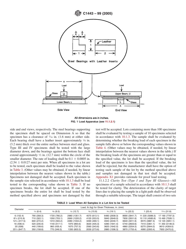 ASTM C1443-99(2005) - Standard Specification for Glasses, Portlight, Circular, Fully Tempered