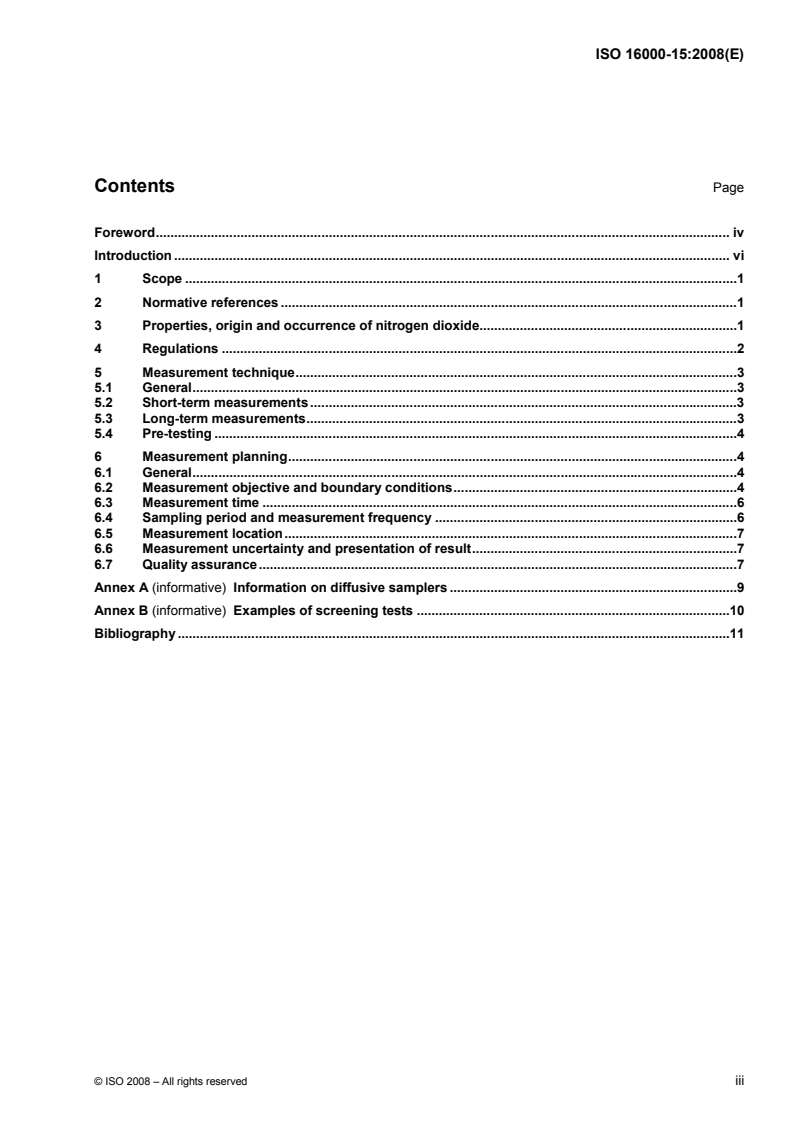 ISO 16000-15:2008 - Indoor air — Part 15: Sampling strategy for nitrogen dioxide (NO2)
Released:7/7/2008