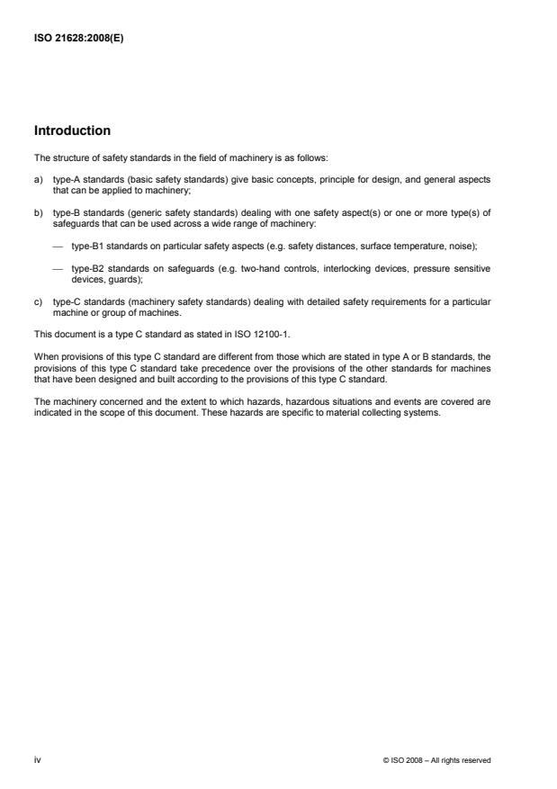 ISO 21628:2008 ISO 21628:2008 - Gardening machinery -- Powered material-collecting systems -- Safety - Page 4 preview