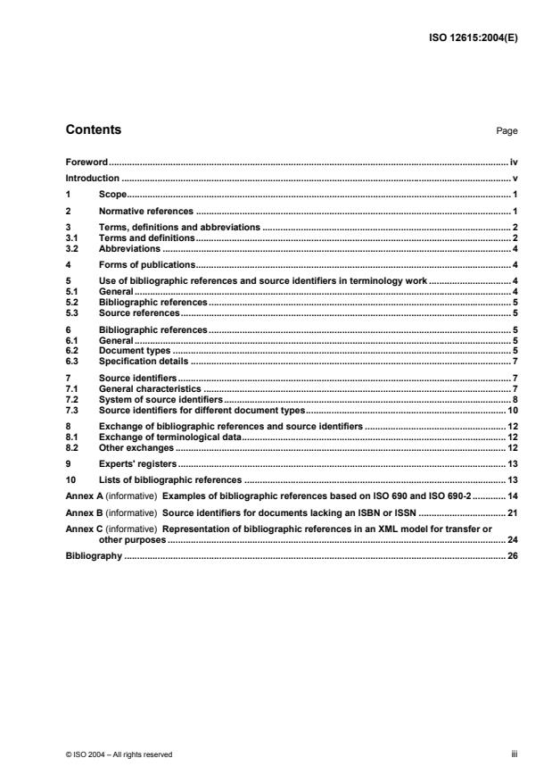 ISO 12615:2004 - Bibliographic references and source identifiers for terminology work