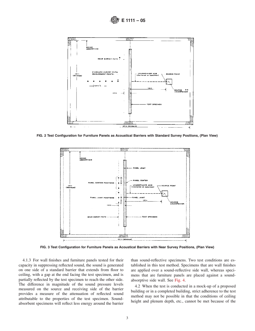 ASTM E1111-05 - Standard Test Method for Measuring the Interzone Attenuation of Open Office Components