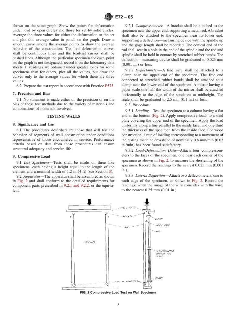 ASTM E72-05 - Standard Test Methods of Conducting Strength Tests of Panels for Building Construction