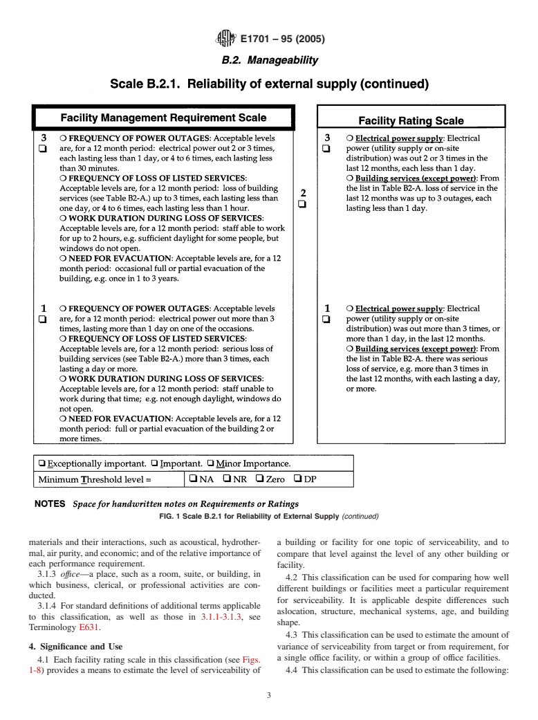 ASTM E1701-95(2005) - Standard Classification for Serviceability of an Office Facility for Manageability