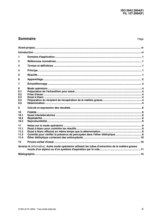 ISO 5543:2004 - Caséines et caséinates -- Détermination de la teneur en matiere grasse -- Méthode gravimétrique (Méthode de référence)