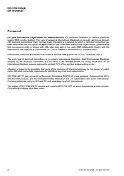 ISO 3728:2004 - Ice-cream and milk ice — Determination of total solids content (Reference method)
Released:11/25/2004 - Page 4 preview
