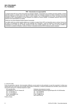 ISO 3728:2004 - Crème glacée et glace au lait — Détermination de la teneur en matière sèche totale (Méthode de référence)
Released:11/25/2004 - Page 2 preview