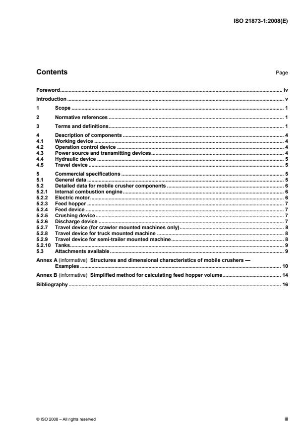 ISO 21873-1:2008 - Building construction machinery and equipment -- Mobile crushers