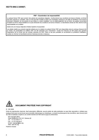 ISO/TS 8062-2:2013 ISO/TS 8062-2:2013 - Spécification géométrique des produits (GPS) -- Tolérances dimensionnelles et géométriques des pieces moulées - Page 2 preview