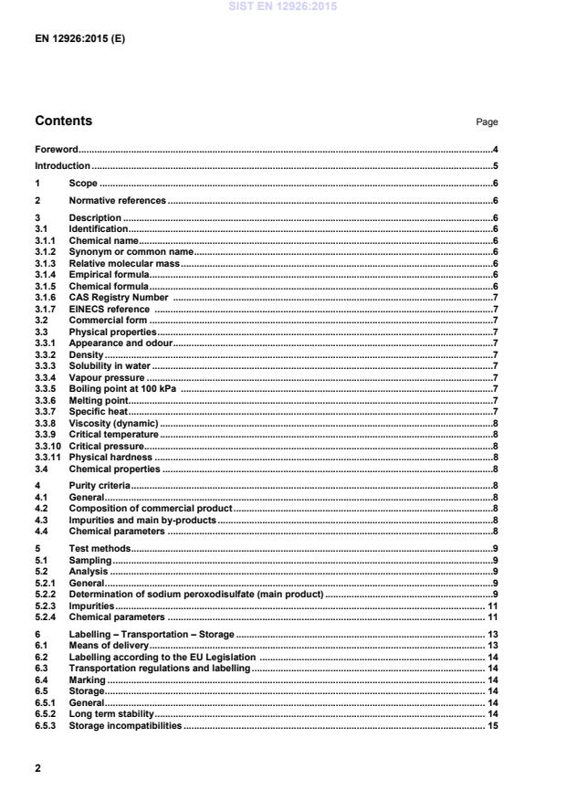 SIST EN 12926:2015 SIST EN 12926:2015 - Page 4 preview