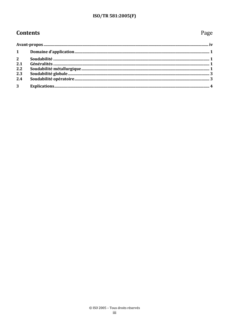 REDLINE ISO/TR 581:2005 - Soudabilité — Matériaux métalliques — Principes généraux
Released:12/2/2024