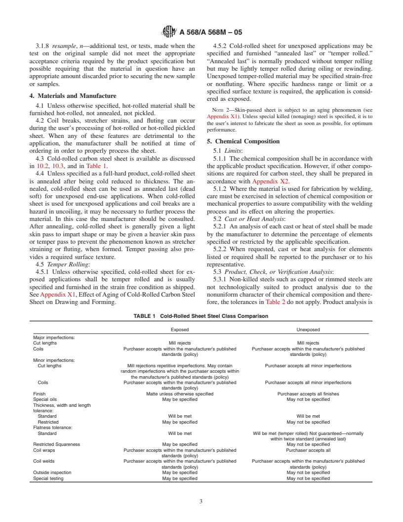 ASTM A568/A568M-05 - Standard Specification for Steel, Sheet, Carbon, and High-Strength, Low-Alloy, Hot-Rolled and Cold-Rolled, General Requirements for