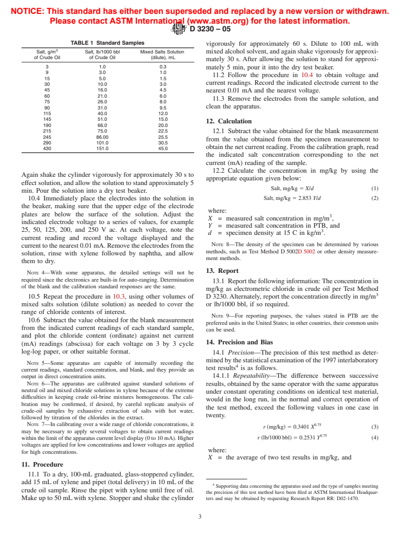 ASTM D3230-05 - Standard Test Method for Salts in Crude Oil (Electrometric Method)