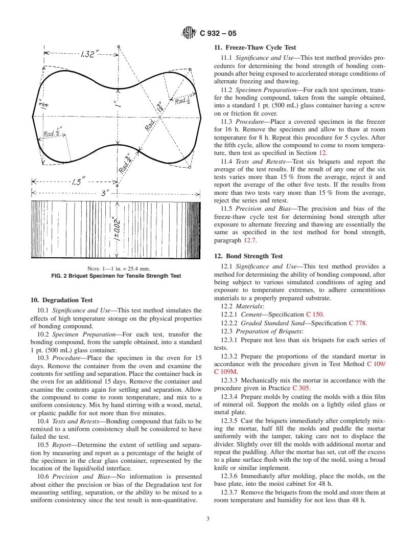 ASTM C932-05 - Standard Specification for Surface-Applied Bonding Compounds for Exterior Plastering