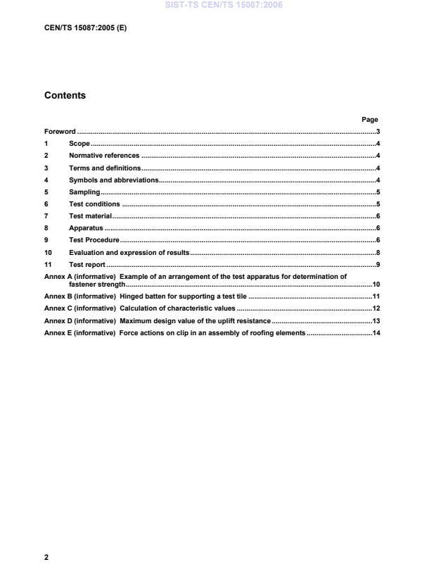 CEN/TS 15087:2005 TS CEN/TS 15087:2006 - Page 4 preview