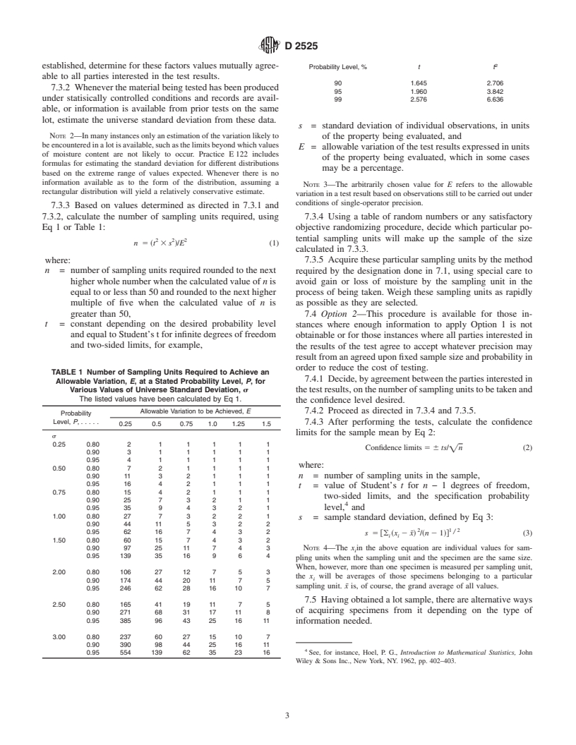 ASTM D2525-90(2001) - Standard Practice for Sampling Wool for Moisture