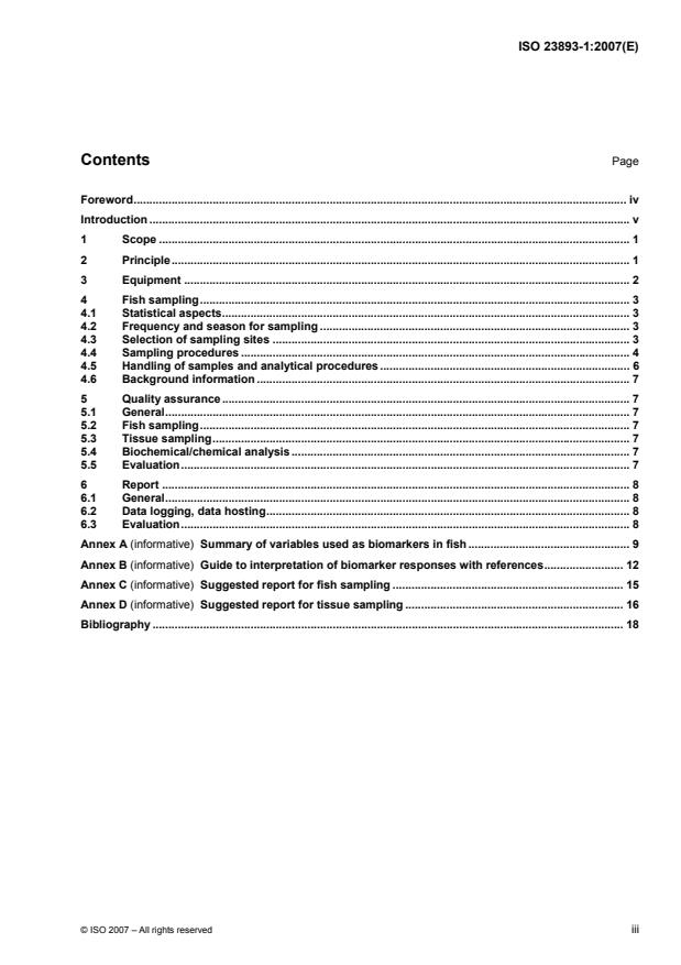 ISO 23893-1:2007 - Water quality -- Biochemical and physiological measurements on fish