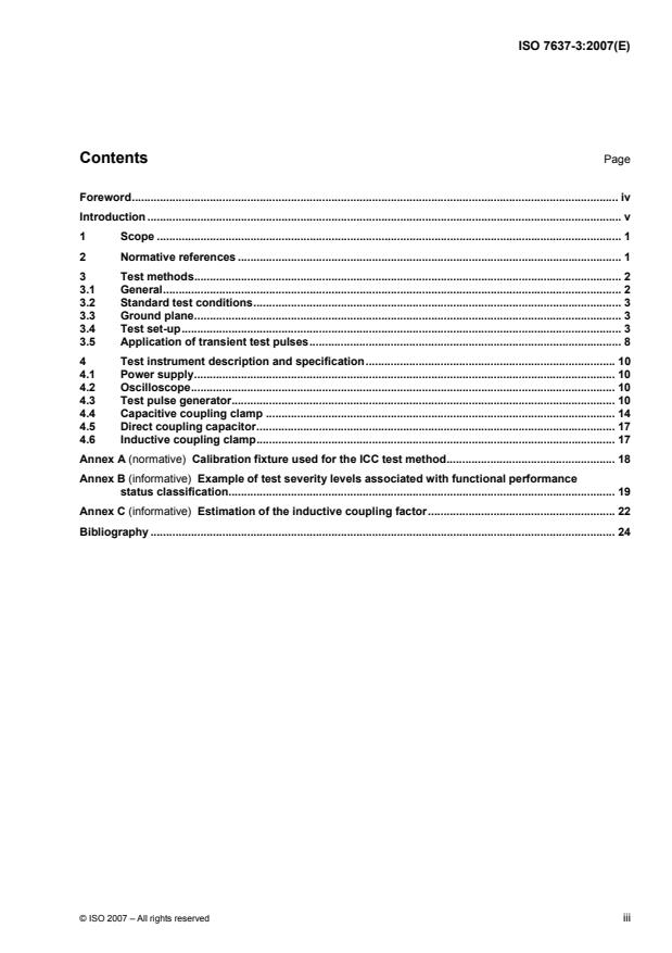 ISO 7637-3:2007 - Road vehicles -- Electrical disturbances from conduction and coupling