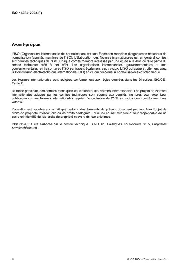 ISO 15985:2004 ISO 15985:2004 - Plastiques -- Évaluation de la biodégradation anaérobie ultime et de la désintégration dans des conditions de digestion anaérobie a teneur élevée en solides -- Méthode par analyse du biogaz libéré - Page 4 preview