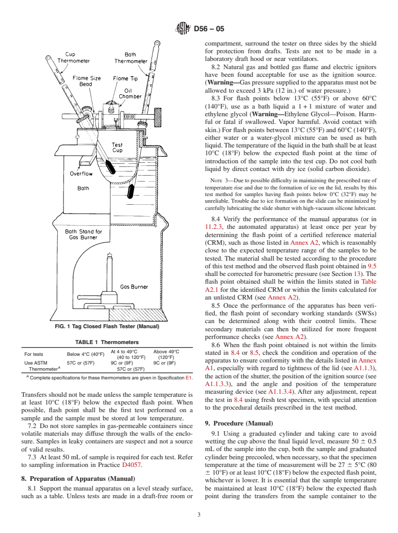 ASTM D56-05 - Standard Test Method for Flash Point by Tag Closed Cup Tester