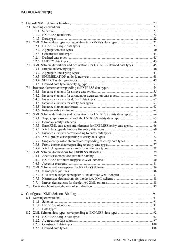 ISO 10303-28:2007 ISO 10303-28:2007 - Industrial automation systems and integration -- Product data representation and exchange - Page 4 preview