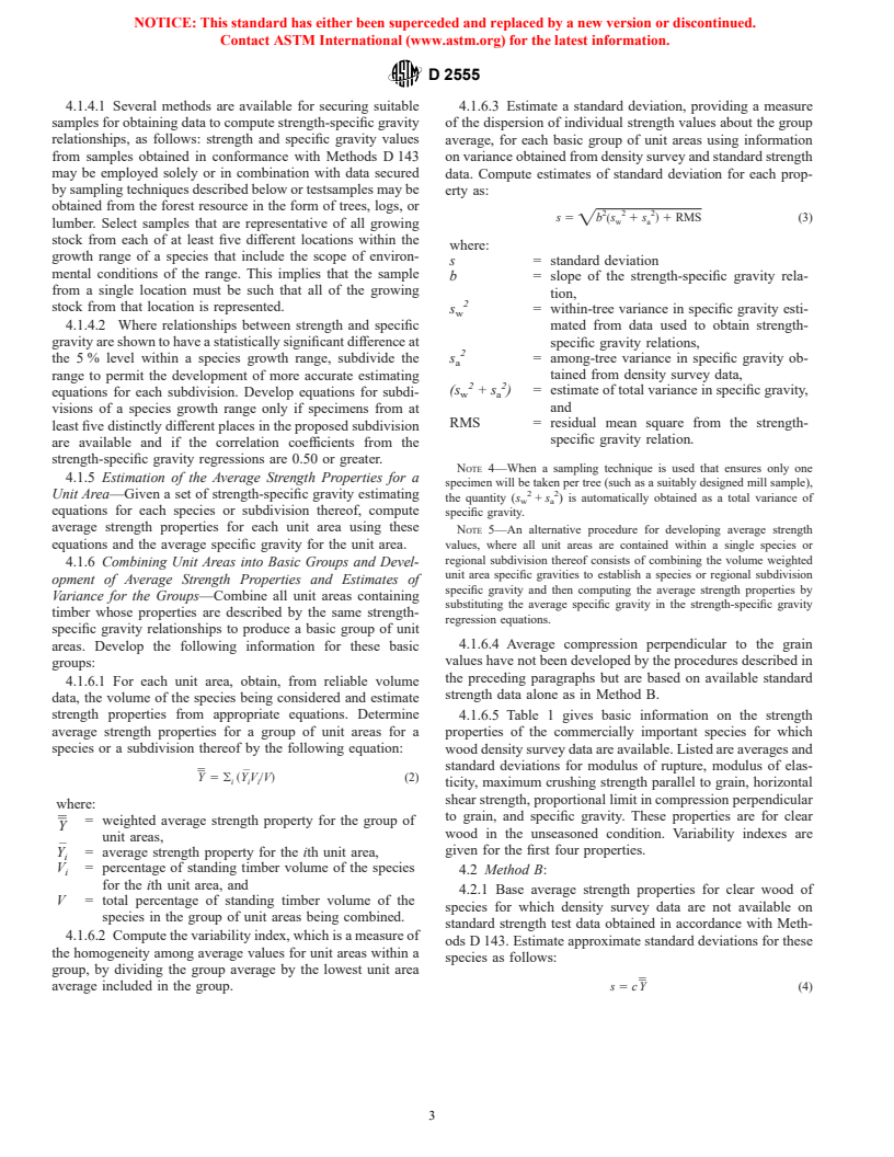 ASTM D2555-98 - Standard Test Methods for Establishing Clear Wood Strength Values