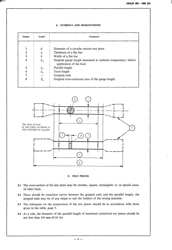 ISO/R 203:1961 ISO/R 203:1961 - Interrupted creep testing of steel at elevated temperatures (load and temperature interrupted) - Page 4 preview