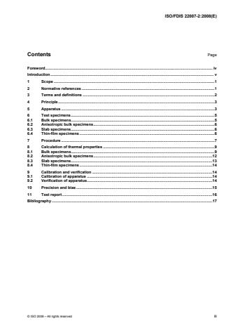 ISO 22007-2:2008 - Plastics -- Determination of thermal conductivity and thermal diffusivity