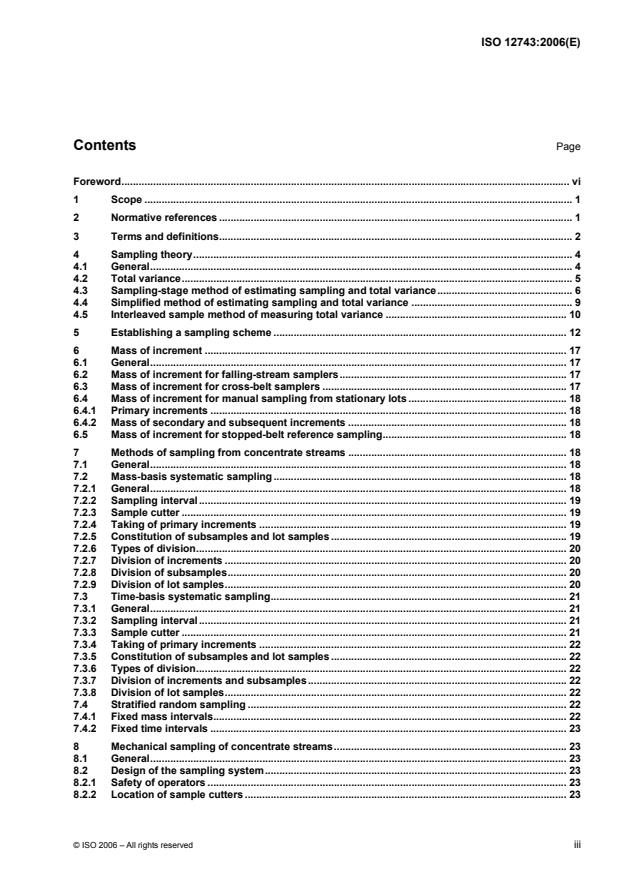 ISO 12743:2006 - Copper, lead, zinc and nickel concentrates -- Sampling procedures for determination of metal and moisture content