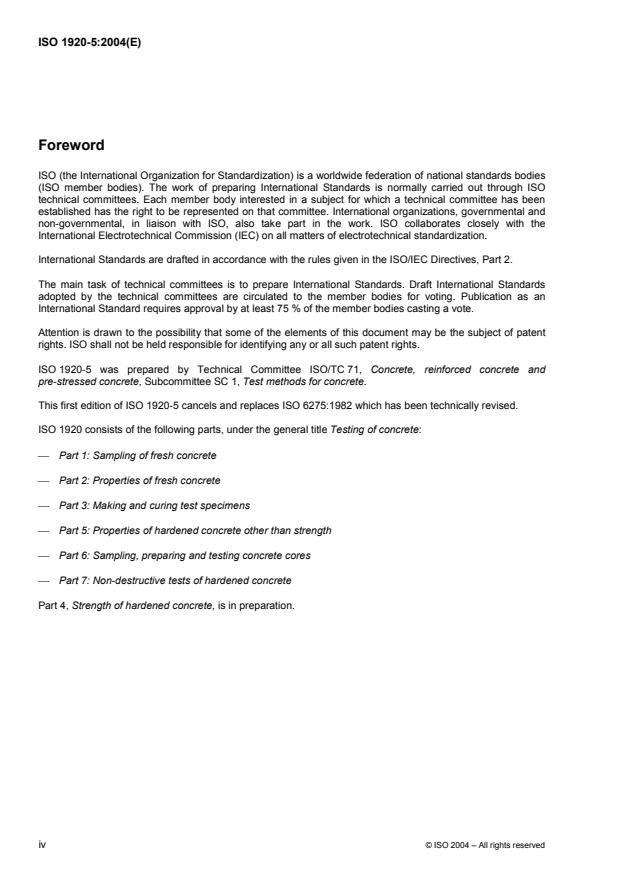 ISO 1920-5:2004 ISO 1920-5:2004 - Testing of concrete - Page 4 preview