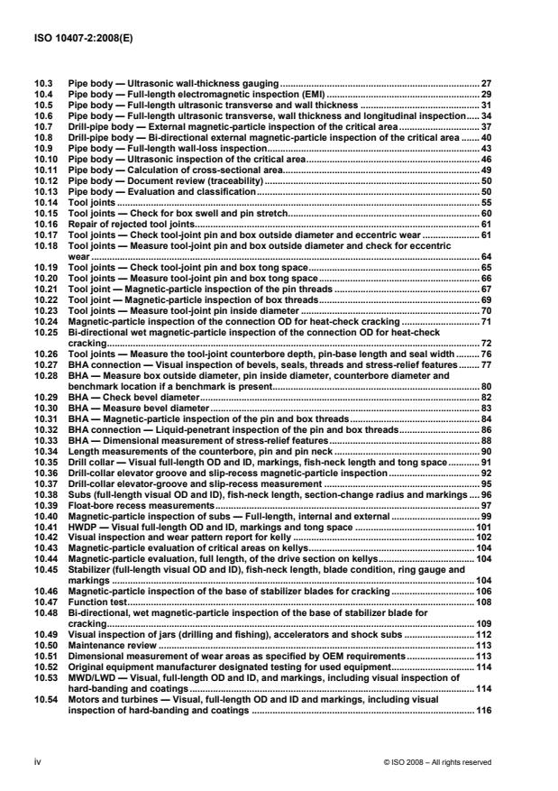 ISO 10407-2:2008 ISO 10407-2:2008 - Petroleum and natural gas industries -- Rotary drilling equipment - Page 4 preview