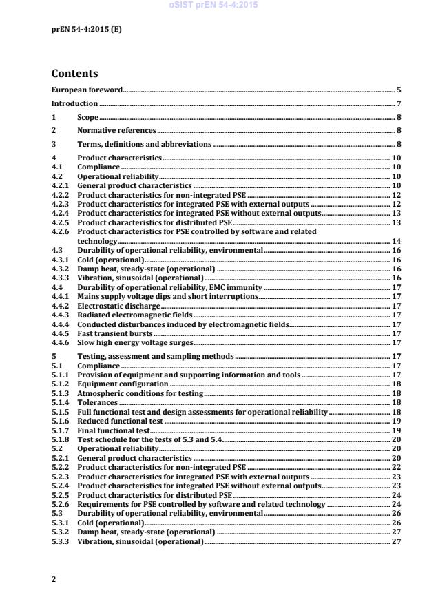 prEN 54-4 prEN 54-4:2015 - Page 4 preview