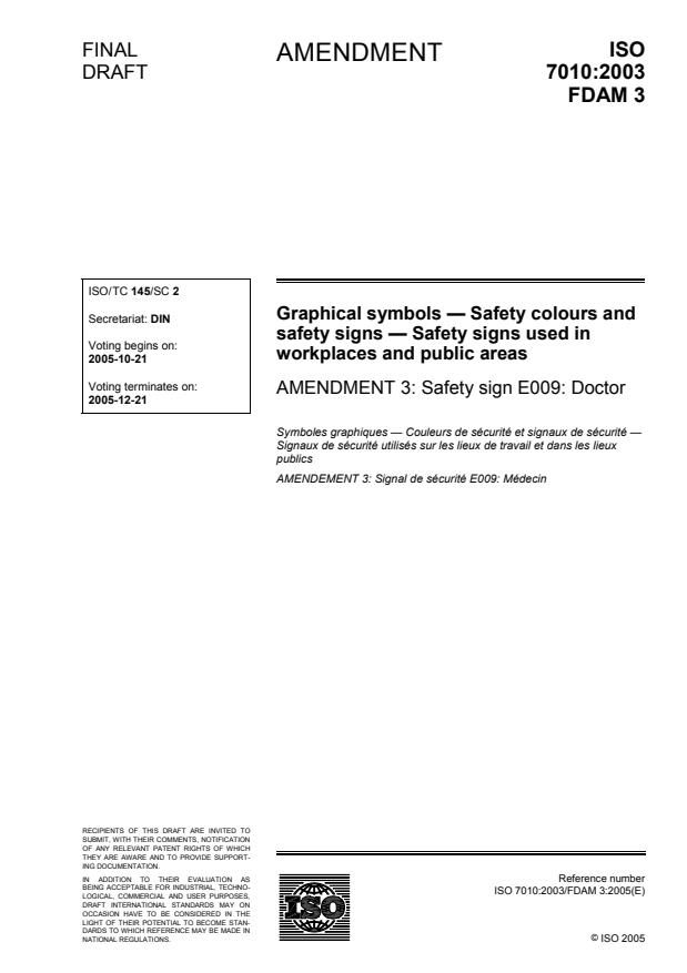 ISO 7010:2003/FDAmd 3 - Safety sign E009: Doctor