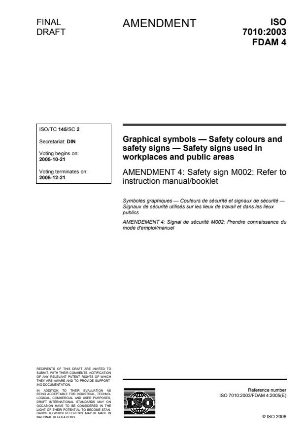 ISO 7010:2003/FDAmd 4 - Safety sign M002: Refer to instruction manual/booklet