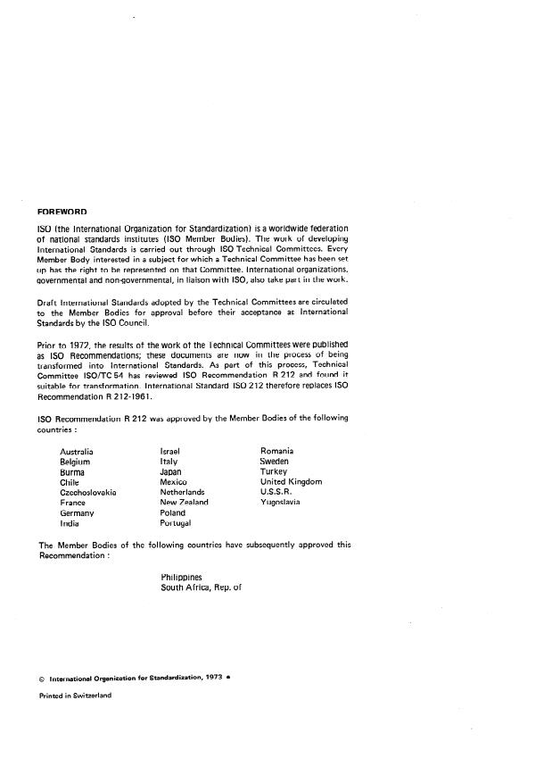 ISO 212:1973 ISO 212:1973 - Essential oils -- Sampling - Page 2 preview