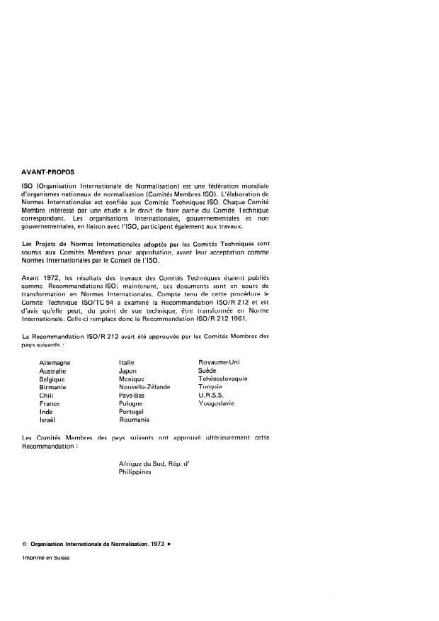 ISO 212:1973 ISO 212:1973 - Huiles essentielles -- Échantillonnage - Page 2 preview