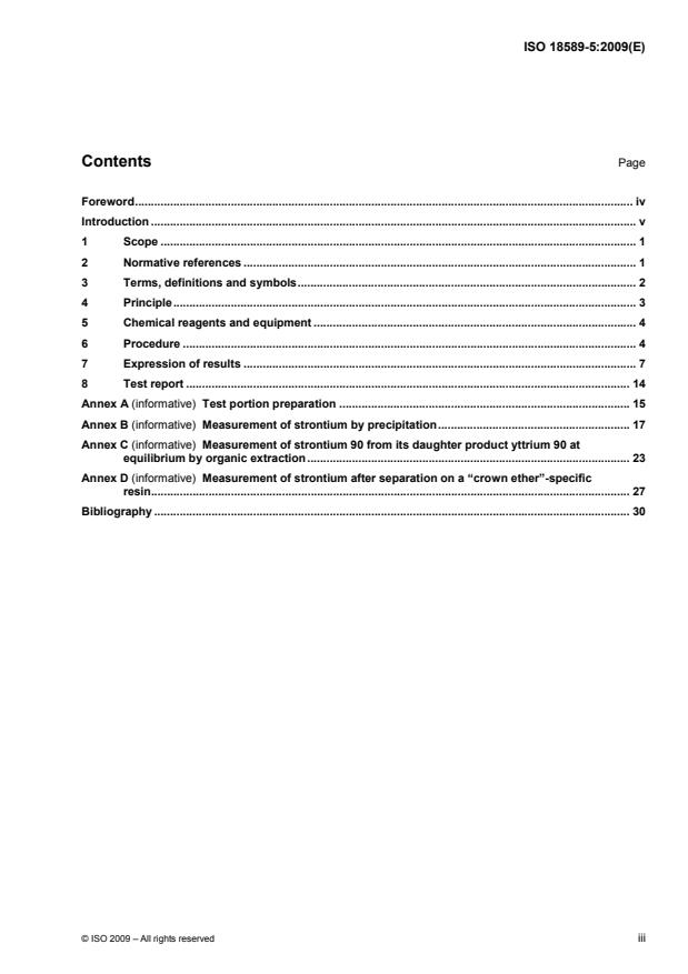 ISO 18589-5:2009 - Measurement of radioactivity in the environment -- Soil