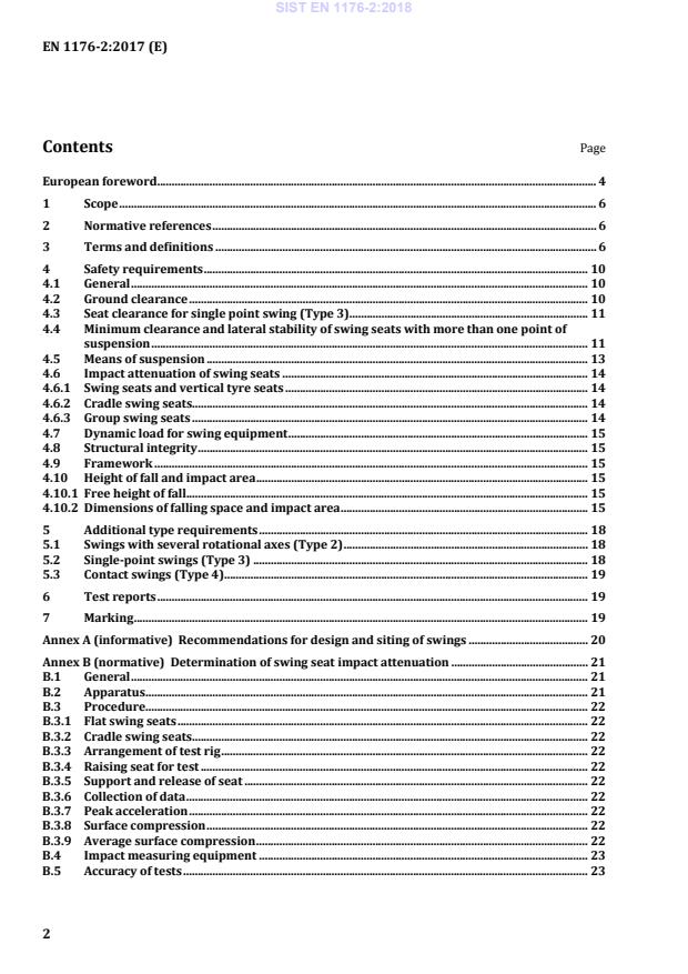 EN 1176-2:2017 EN 1176-2:2018 - Page 4 preview