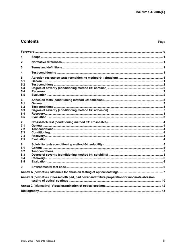 ISO 9211-4:2006 - Optics and optical instruments -- Optical coatings