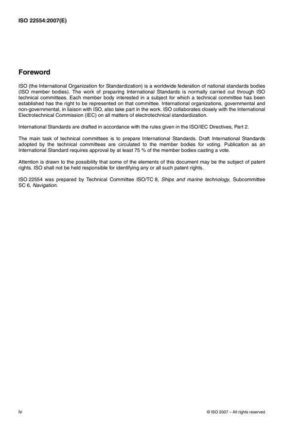 ISO 22554:2007 ISO 22554:2007 - Ships and marine technology -- Propeller shaft revolution indicators -- Electric type and electronic type - Page 4 preview