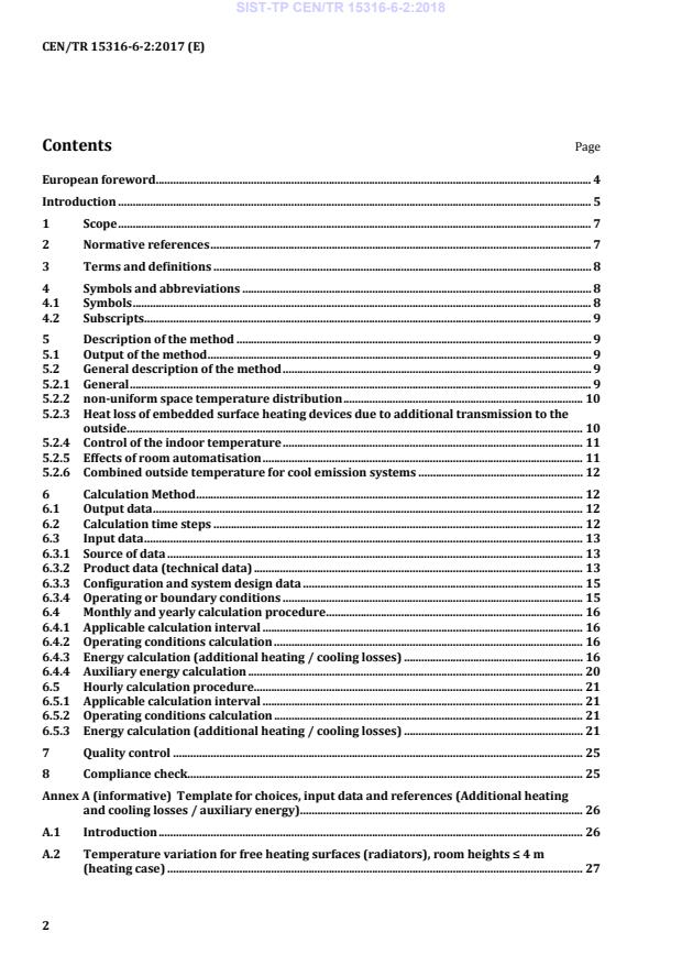 CEN/TR 15316-6-2:2017 TP CEN/TR 15316-6-2:2018 - Page 4 preview