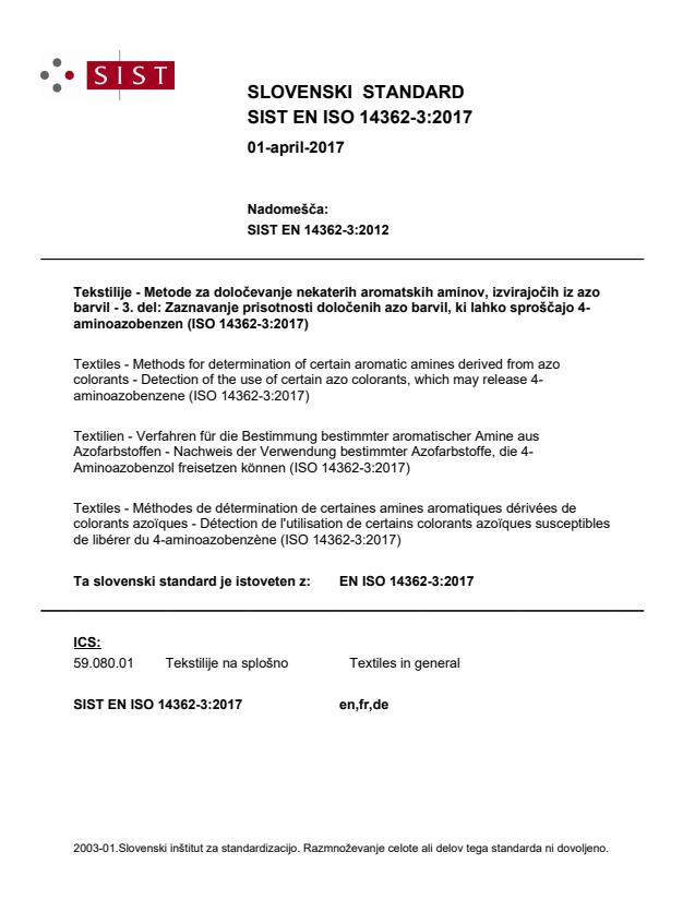 EN ISO 14362-3:2017