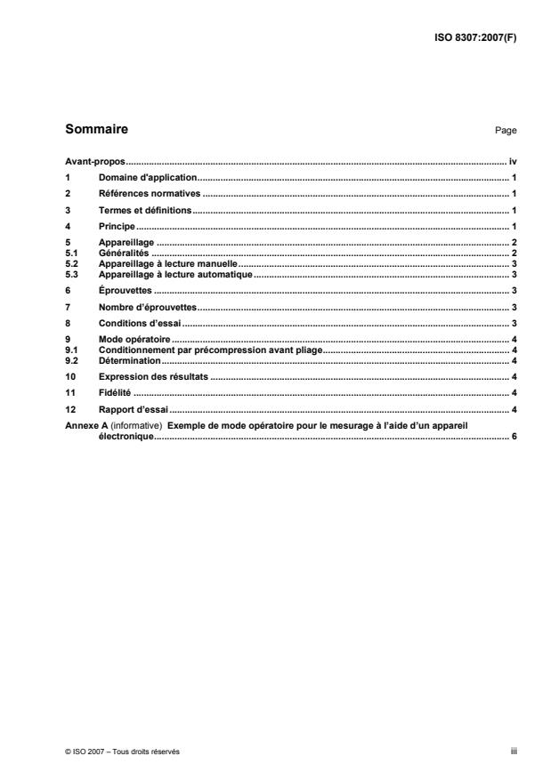 ISO 8307:2007 - Matériaux polymeres alvéolaires souples -- Détermination de la résilience par rebondissement d'une bille