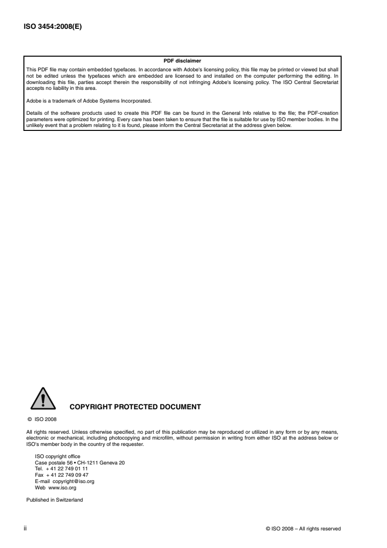 ISO 3454:2008 ISO 3454:2008 - Hydrometry — Direct depth sounding and suspension equipment
Released:4/9/2008 - Page 2 preview