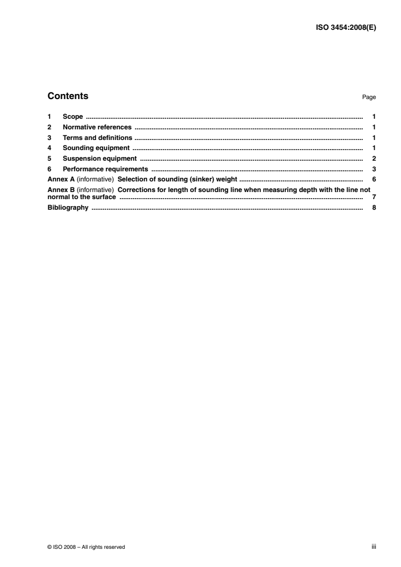 ISO 3454:2008 - Hydrometry — Direct depth sounding and suspension equipment
Released:4/9/2008