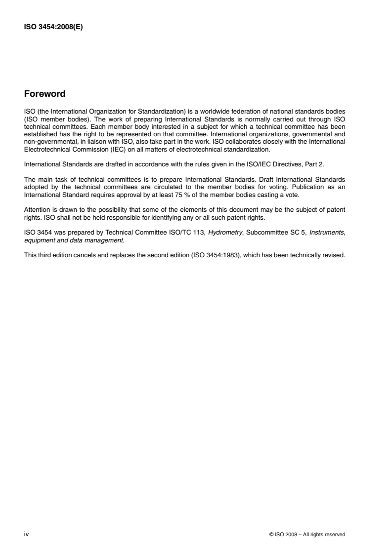 ISO 3454:2008 ISO 3454:2008 - Hydrometry — Direct depth sounding and suspension equipment
Released:4/9/2008 - Page 4 preview