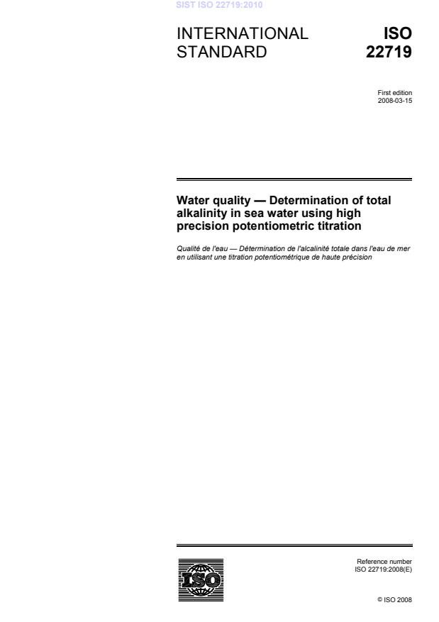 ISO 22719:2010