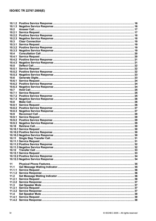 ISO/IEC TR 22767:2005 ISO/IEC TR 22767:2005 - Information technology -- Telecommunications and information exchange between systems -- Using CSTA for SIP phone user agents (uaCSTA) - Page 4 preview